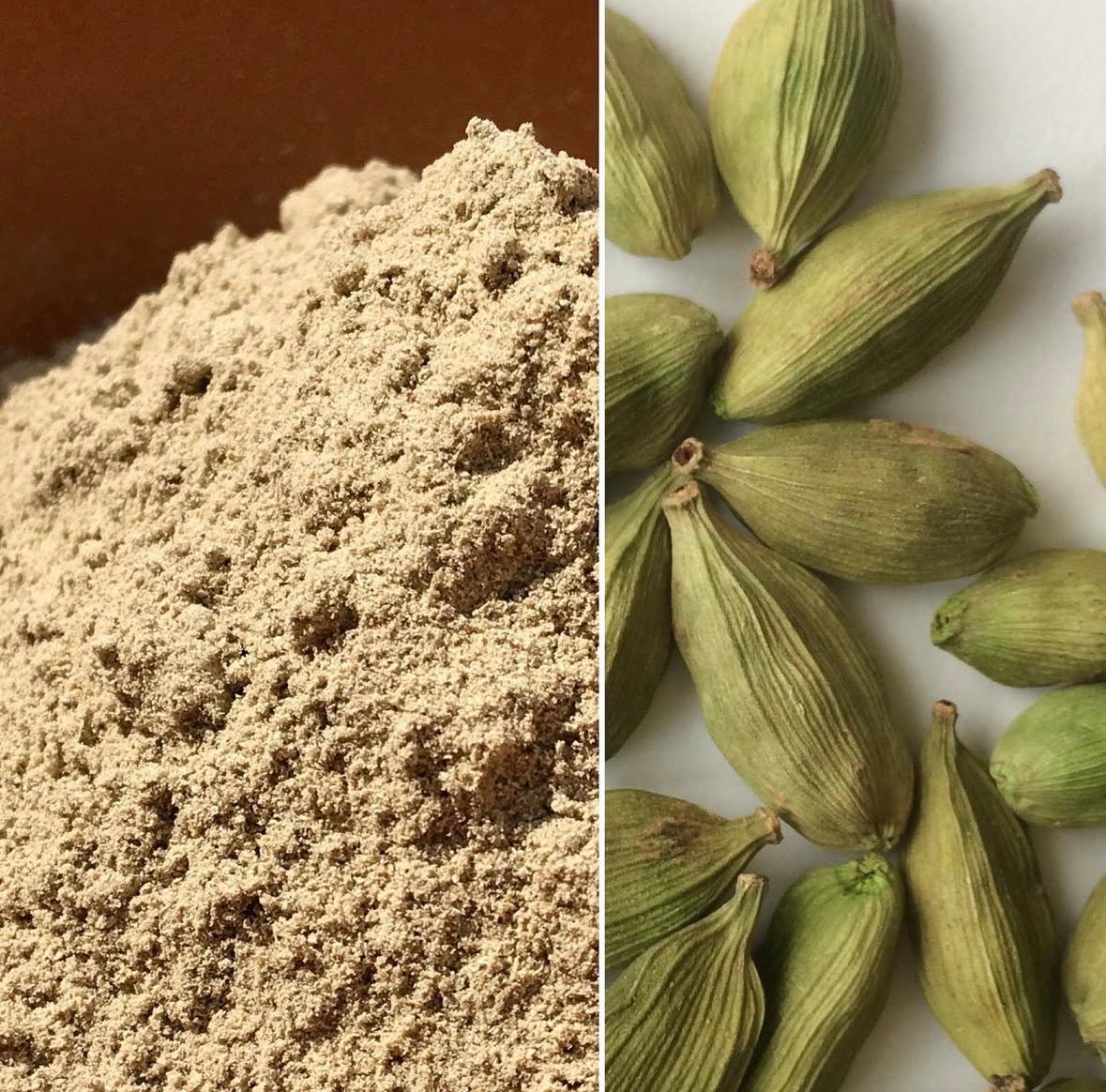Cardamome verte du Kerala en poudre